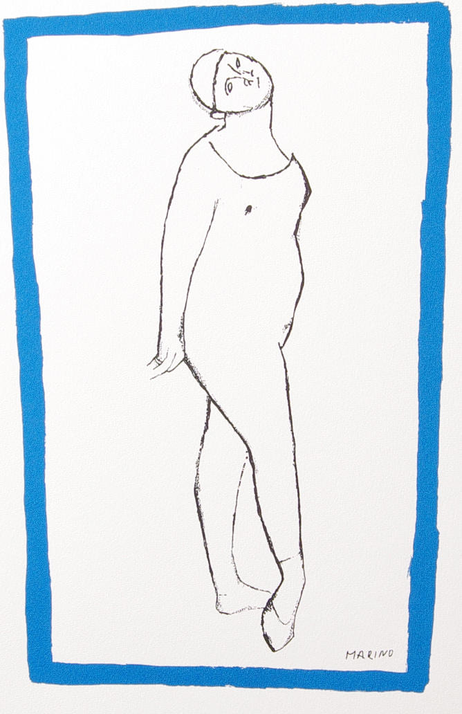 MARINO MARINI. Jonglör, litografi i 1000 exemplar, 1955.