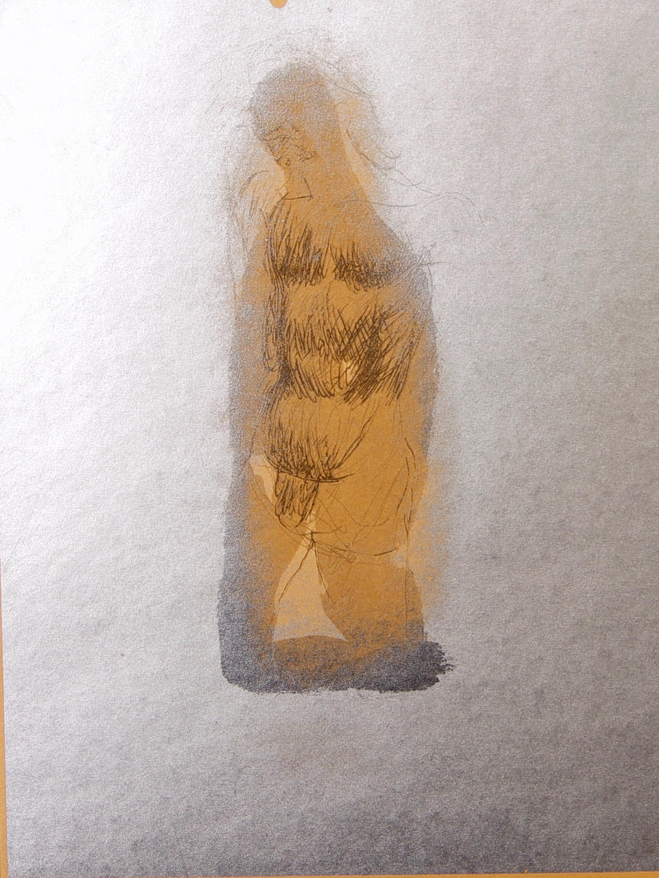 MARINO MARINI. EFTER. "Cristo", 1942, färgserigrafi.