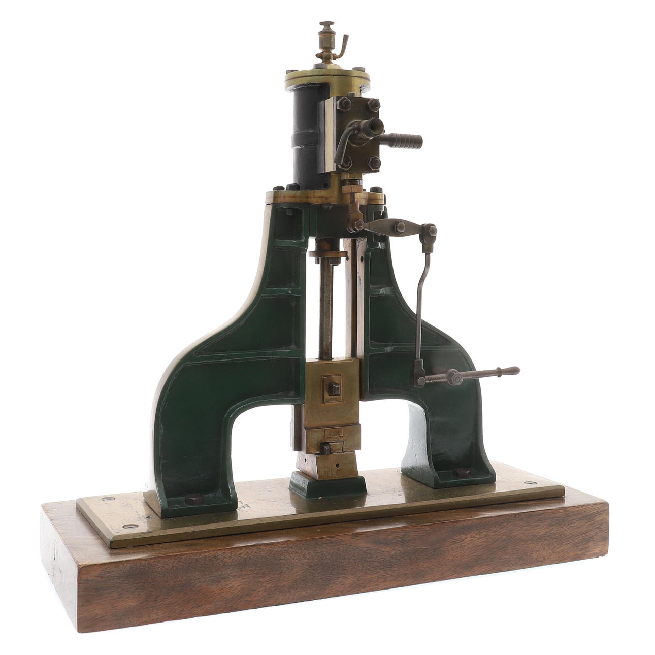 A MODEL OF NASMYTH PATTERN STEAM HAMMER, CIRCA 1880.