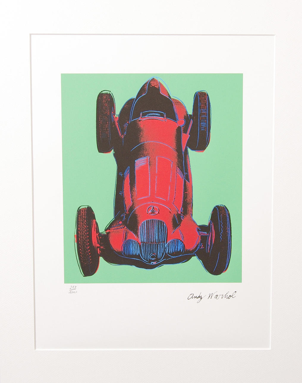 ANDY WARHOL. EFTER. "Mercedes", litografiskt tryck.