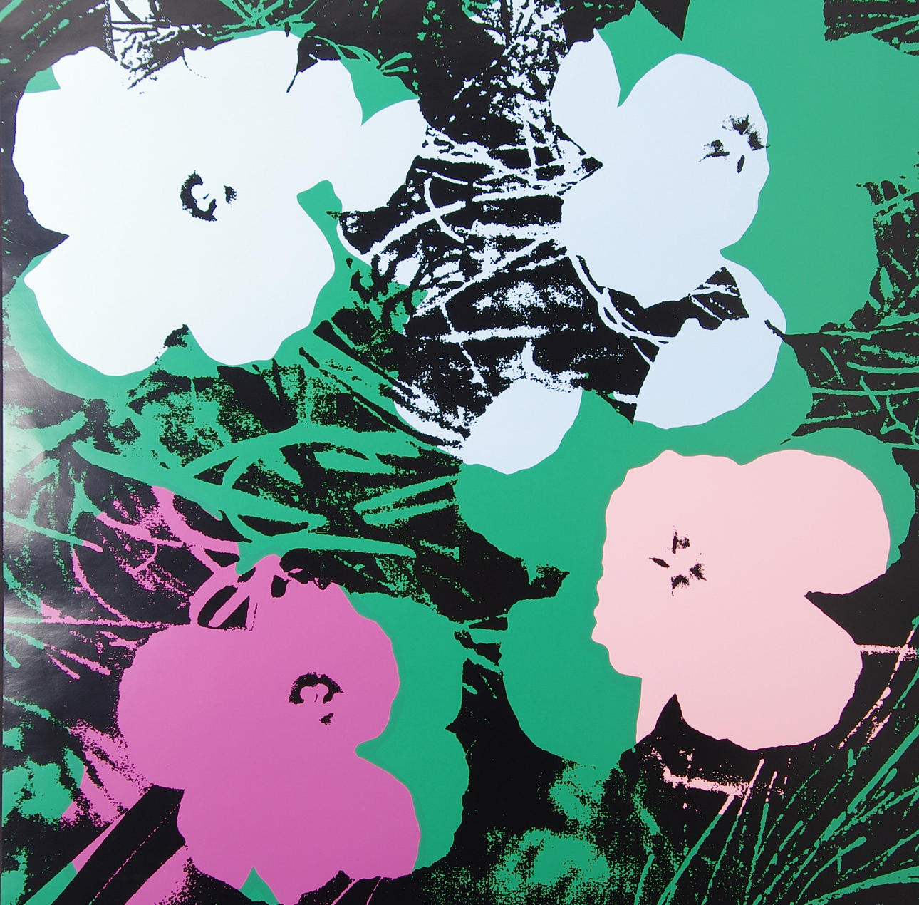 ANDY WARHOL. EFTER. Poppy Flower, färgserigrafi.