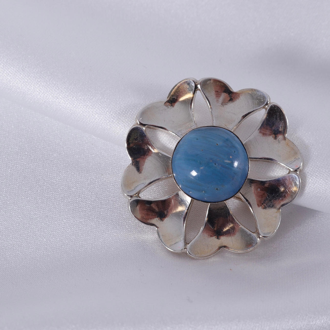 BROOCH, silver, Victor Janson Lindesberg 1971.