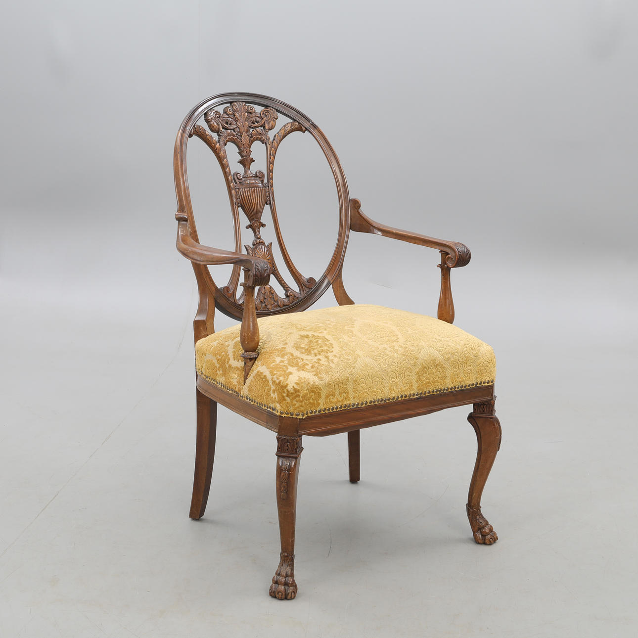 SILLÓN, estilo Chippendale.