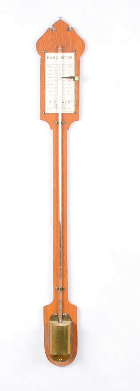 BAROMETER, ek, kvicksilver, tidigt 1900-tal.