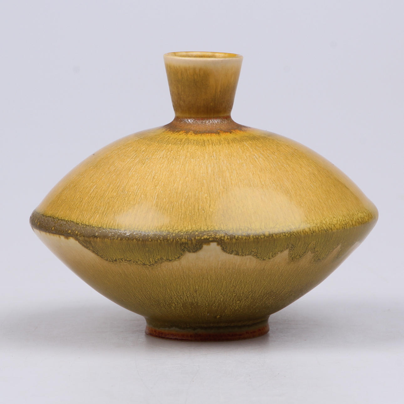 VAS, Stengods med harpälsglasyr, Berndt Friberg, Gustavsbergs Studio.