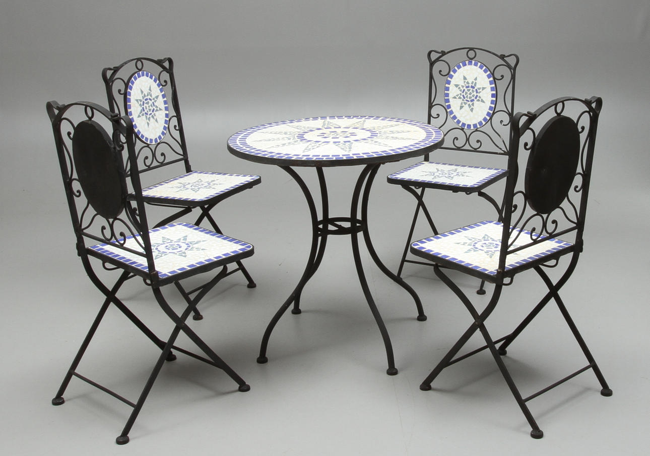 TRÄDGÅRDSMÖBLER, 5 delar, 19/2000-tal.