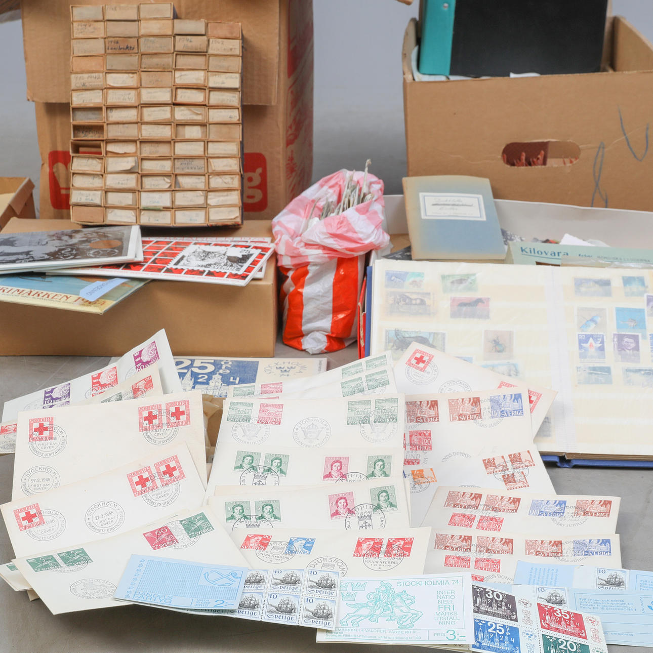 LARGE STAMP and POSTCARD COLLECTION.