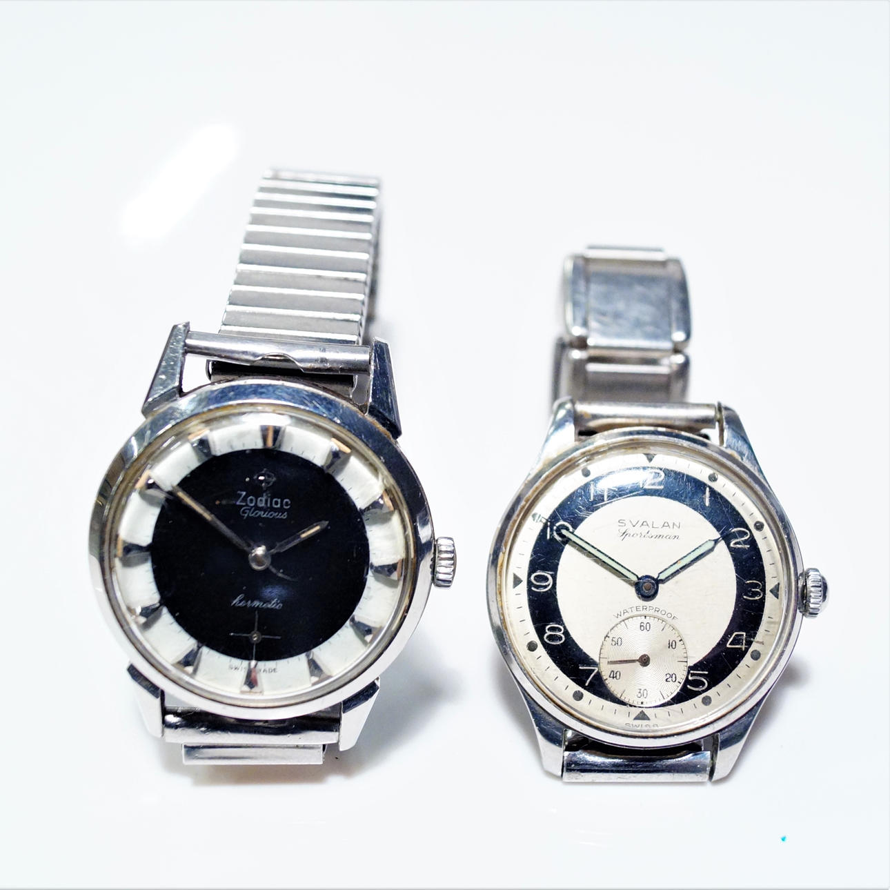 WRIST WATCH, 2 pcs, mechanical, Swallow, Zodiac.