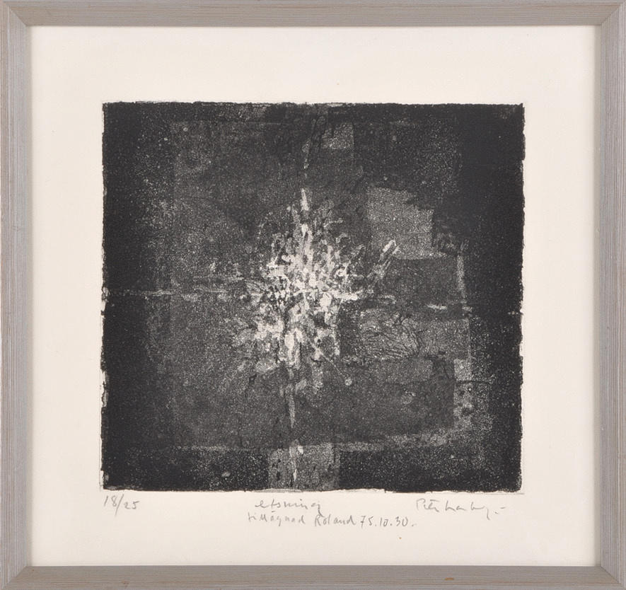 ”ABSTRAKTA SIGNERADE UTSKRIFTER”. Sverige eller Danmark omkring 1960.