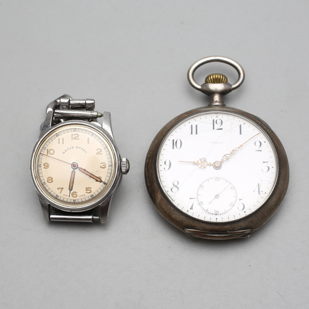 FICKUR, silver, Omega, samt ARMBANDSUR.