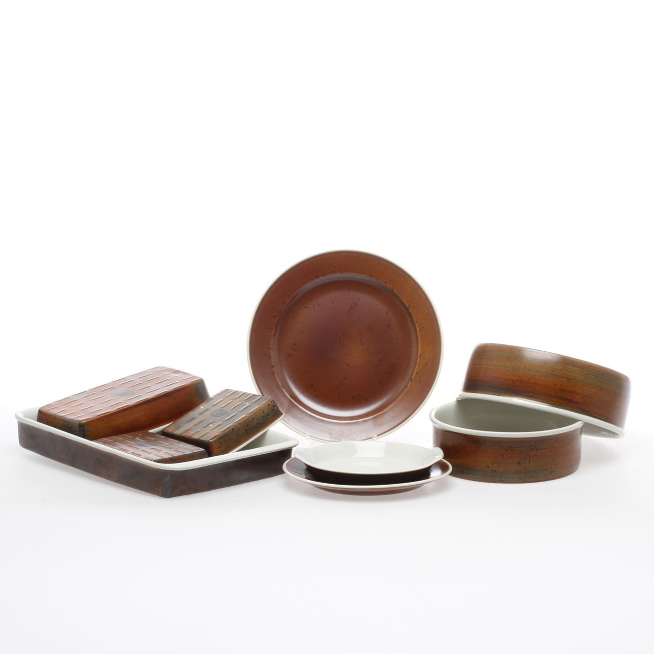 MATSERVIS, 26 delar, stengods, "Coq", Stig Lindberg, Gustavsberg.