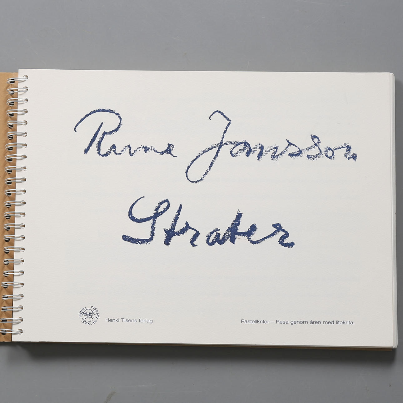 RUNE JANSSON. Bok. "Strater", med 48 färglitografier från åren 1947-1983. Osignerade.
