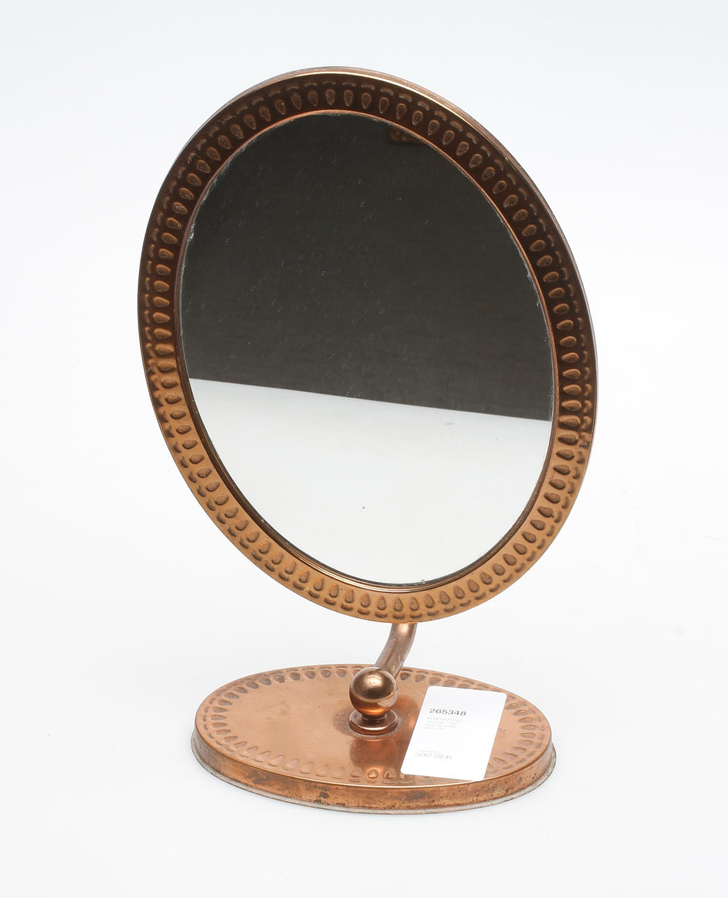 BORDSSPEGEL, koppar, "Titti", omkring 1900-talets mitt.