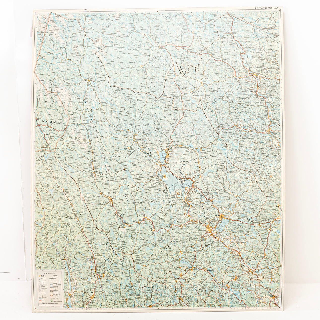 SKOLPLANSCH, karta, Kopparbergs Län, 1971.