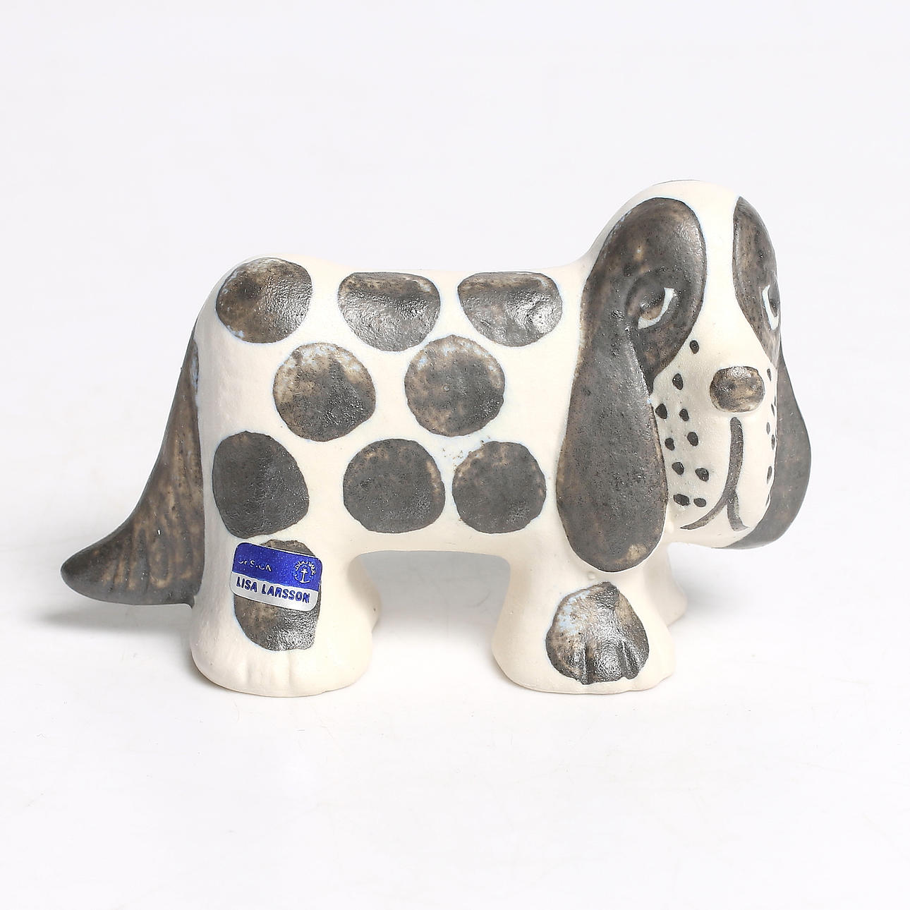 Lisa Larson KENNEL Spaniel White スパニエル