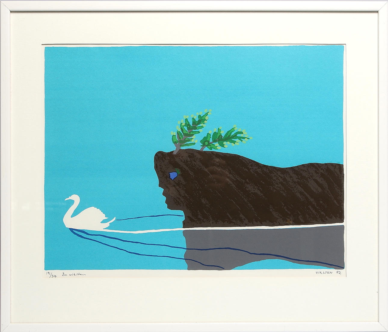 HANS VIKSTEN. Litografi, signerad, numrerad 191/310, och daterad -82.