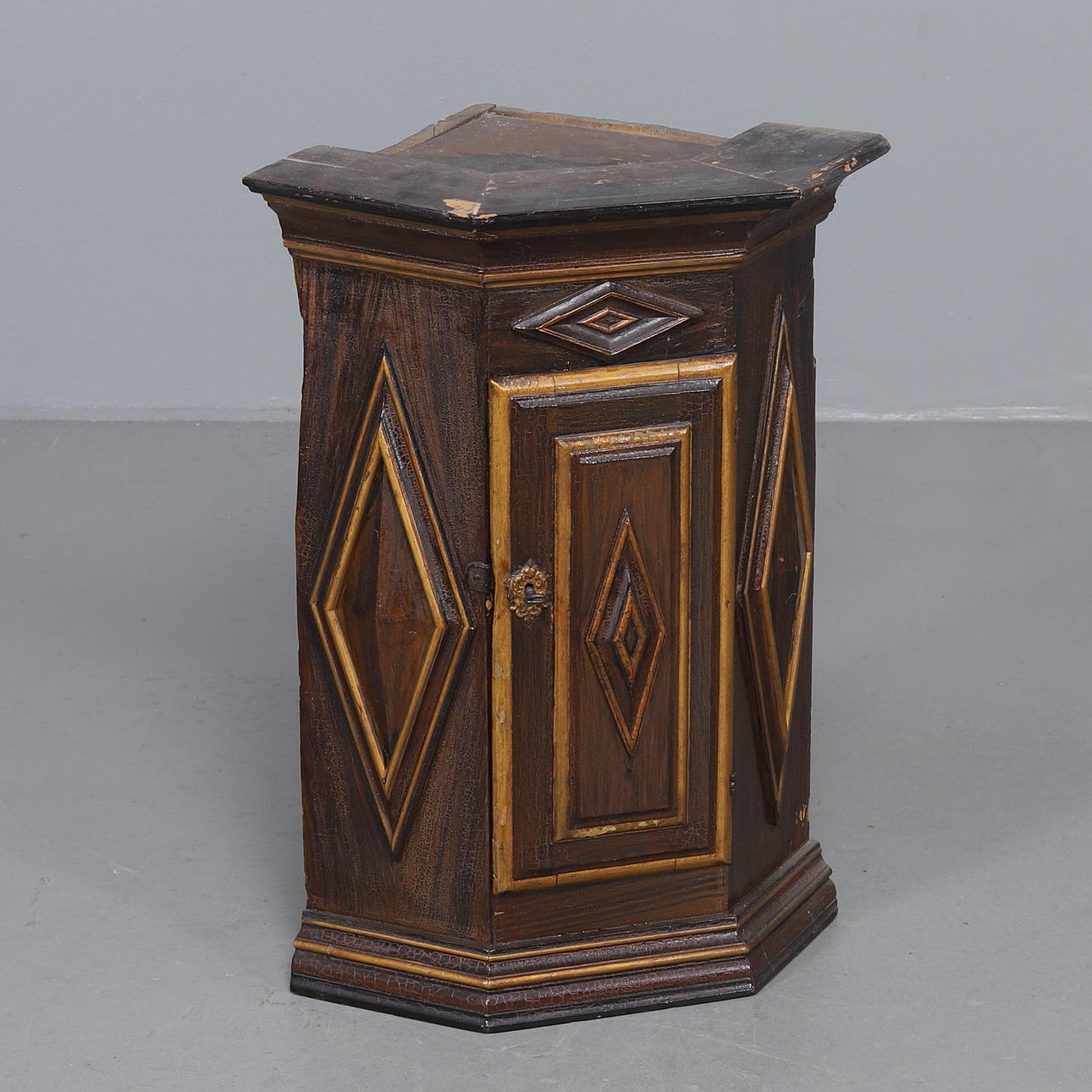 WALL CABINET, Jämtland, dated 1812.