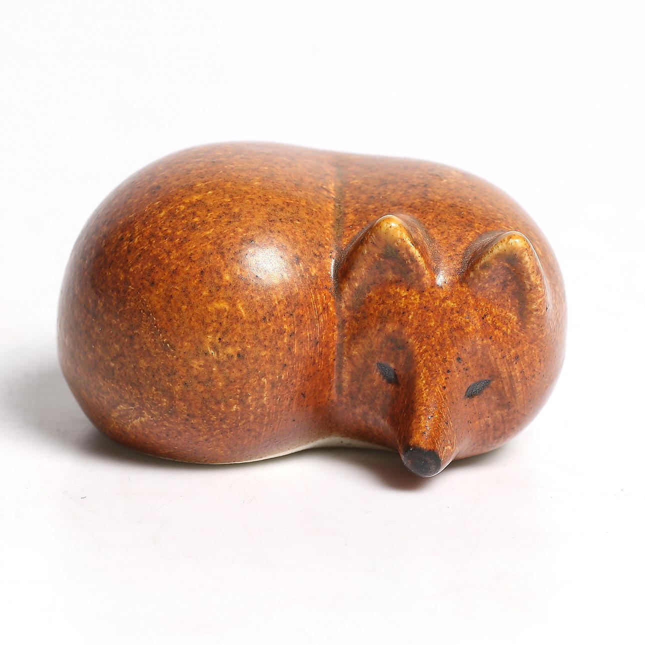 LISA LARSON. Räv, stengods, "Lillskansen", Gustavsberg. 1900-tal.