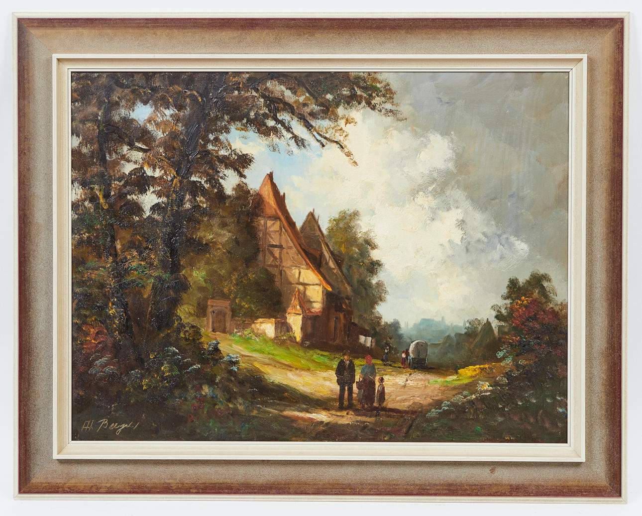 HEINRICH BERGER. Gemälde, Landschaft.