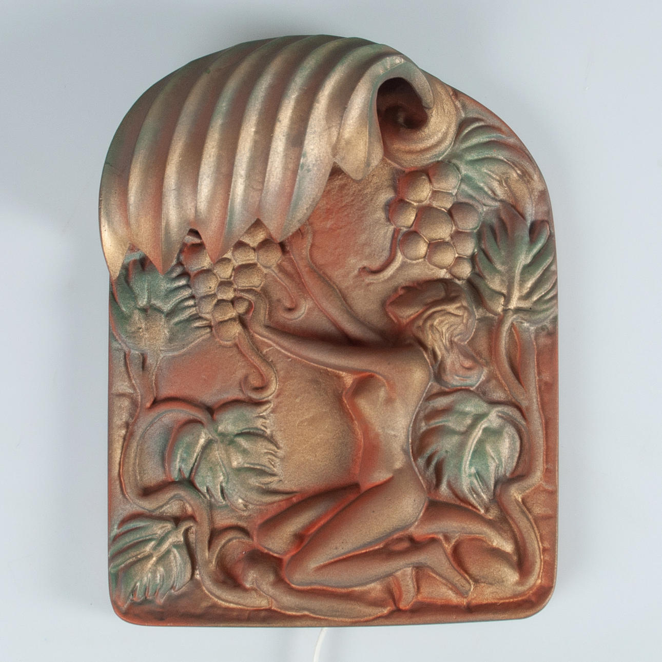 VÄGGLAMPA. Art deco.