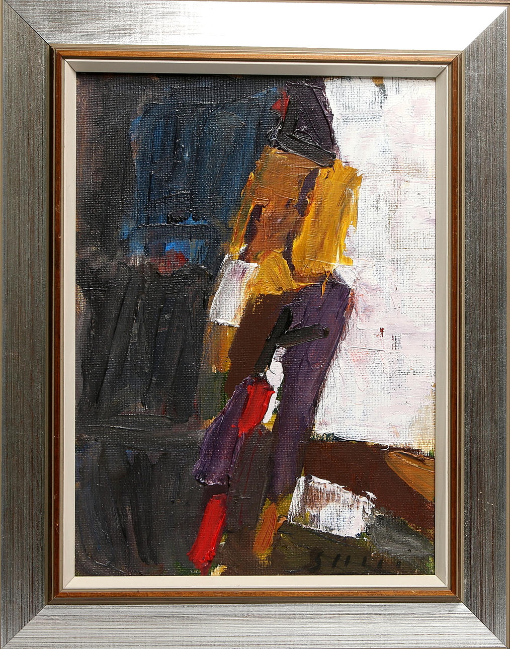 JUHO SUNI. "Ingela Van Amsterdam", olja på duk, signerad.