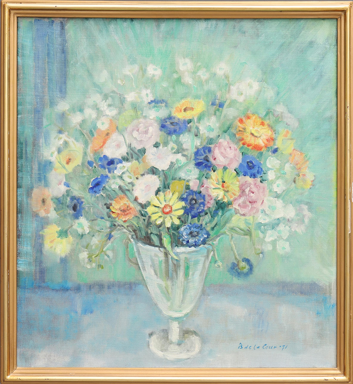 BRITA DE LA COUR. FLOWER STILL LIFE.