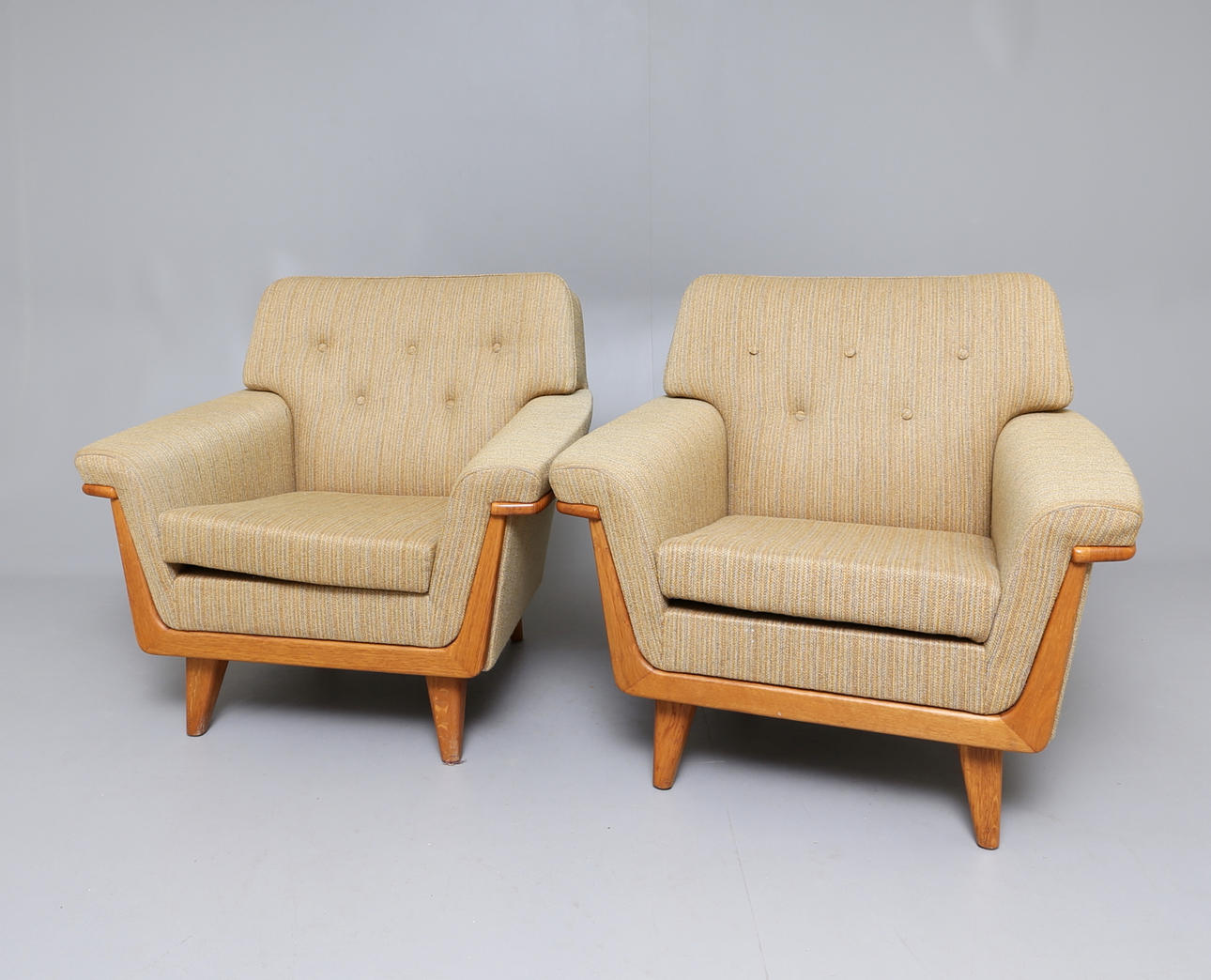 FÅTÖLJER, 1 par, 1950-tal.