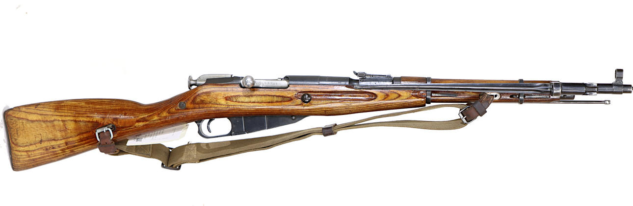 RIFLE, Repeater, make Mosin Nagant, model 1944, caliber 7.62x54R, serial number BA5300, serial number SE1835277.