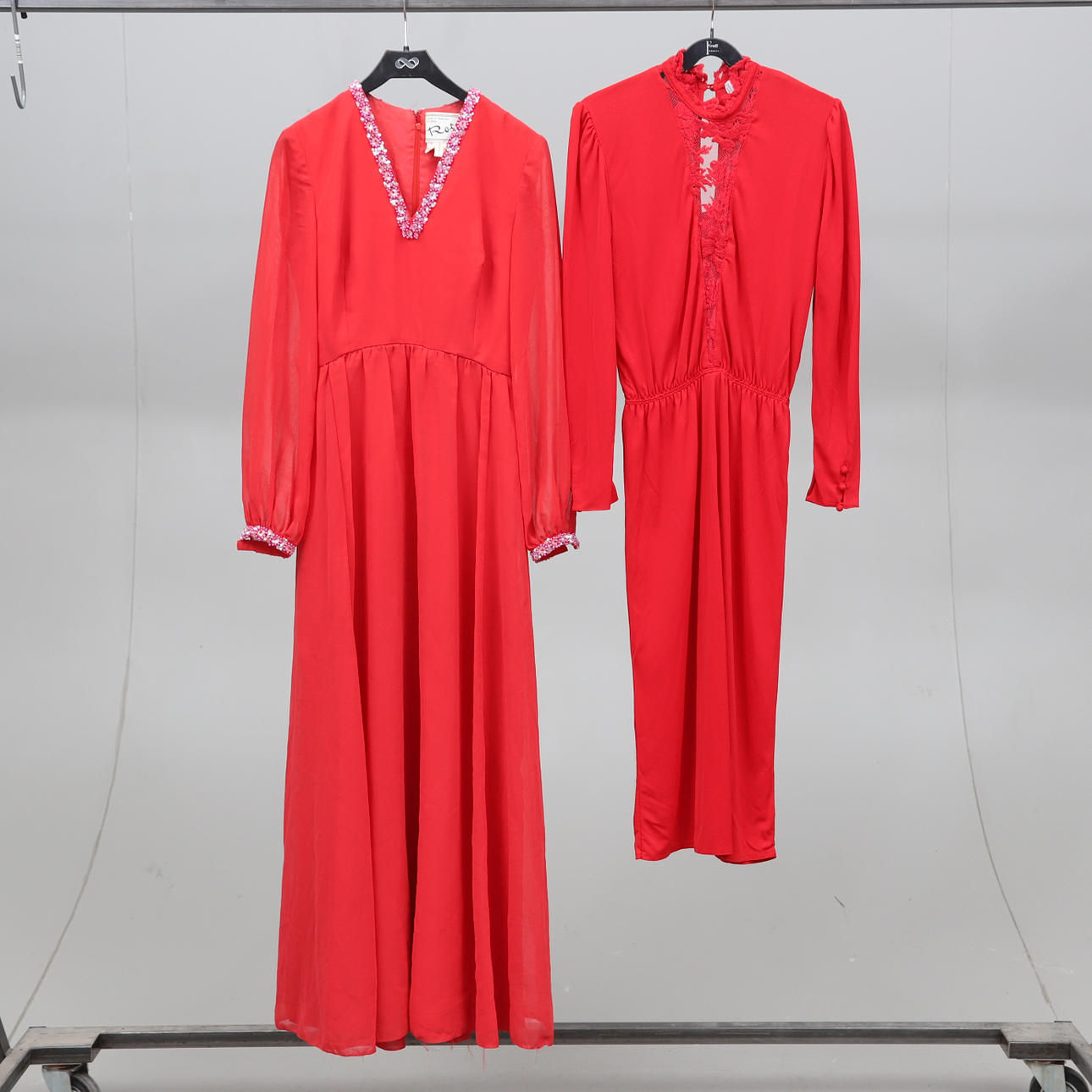 DRESSES, 2 pcs, Marcolas, Paris & Roter, England.