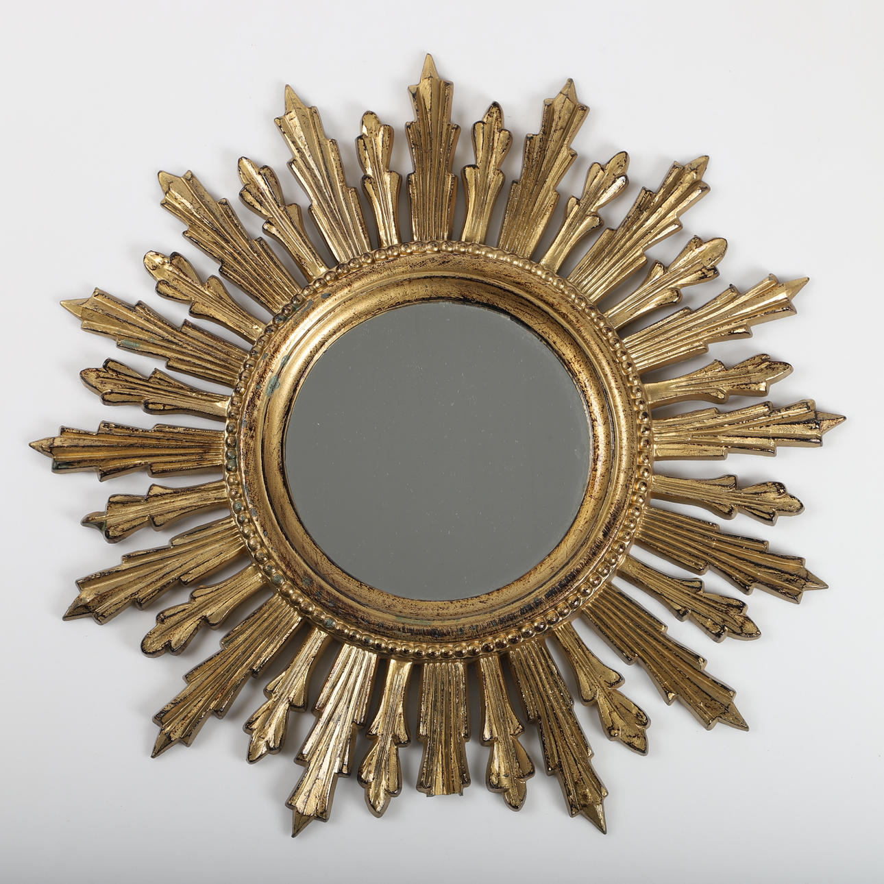 SUN MIRROR, gilded.