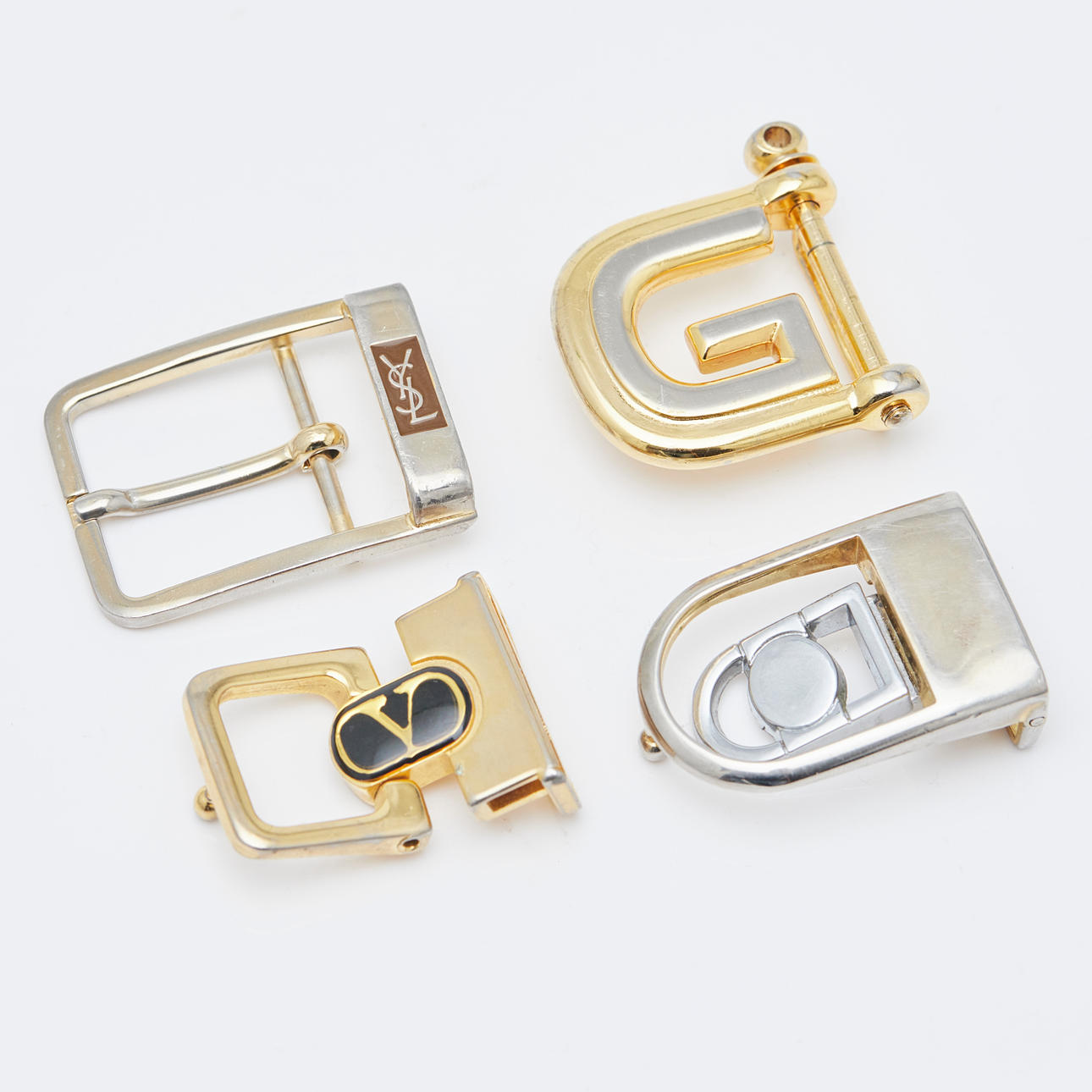 Gucci, Valentino, Yves Saint Laurent, four belt buckles  display picture 2