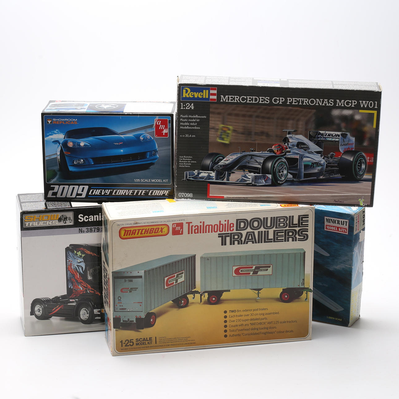 BAUSATZ, 5 Stück, einschließlich Matchbox und Revell.