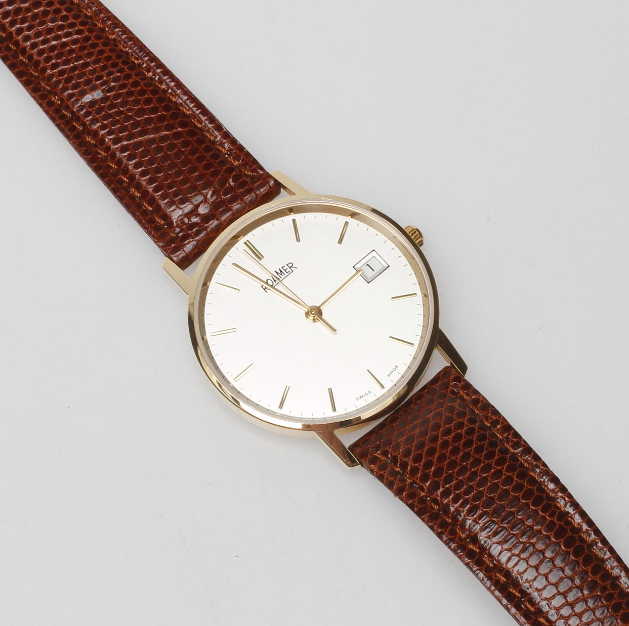 HERRARMBANDSUR, Roamer, 18k guld, 1900-talets fjärde kvartal.