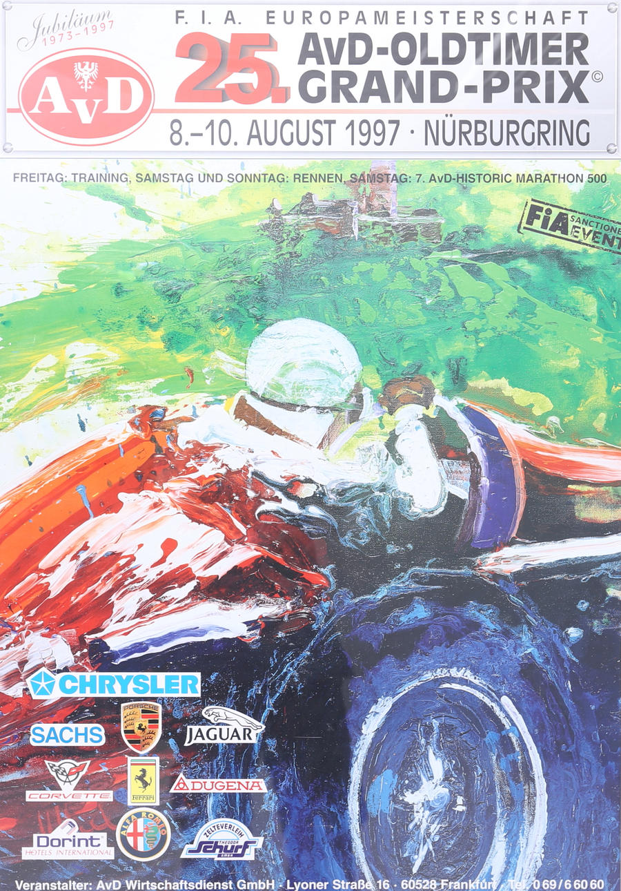 PLAKAT, AVD-Oldtimer-Grand-Prix, Nürburgring, 1997.