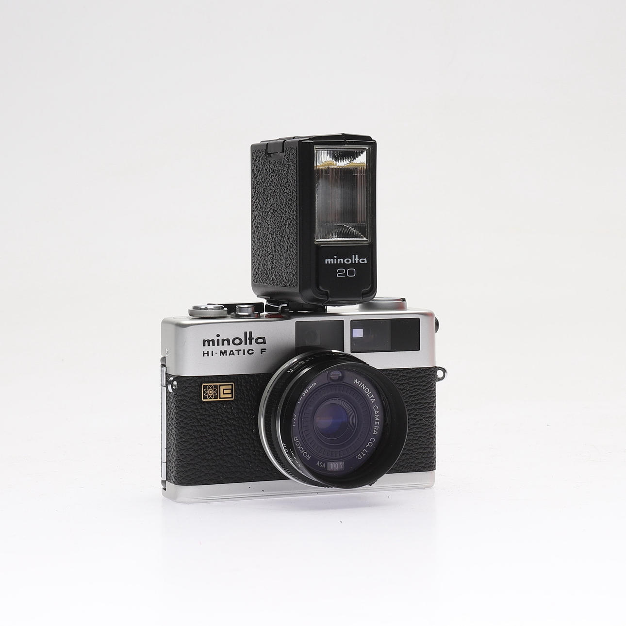 Appareil Photo Vintage Minolta Hi-Matic F - Compact Argentique D'occasion, Fonctionnel