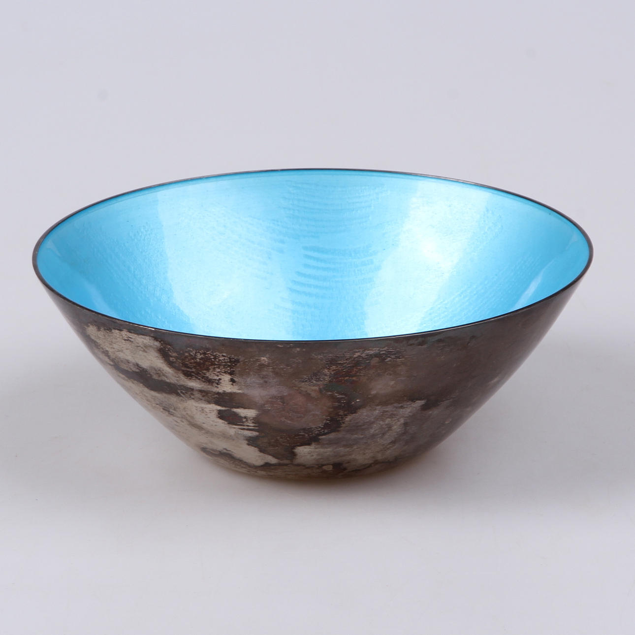 SKÅL, emaljerat Sterlingsilver, Thune, Oslo, 1950-tal.