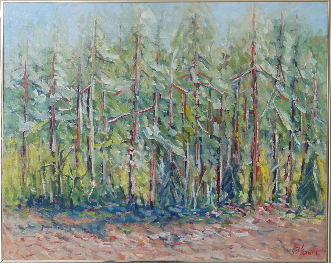 INGEMAR ERIXON. Olja på duk, "Vid Vänersborg". Signerad och daterad 1987.