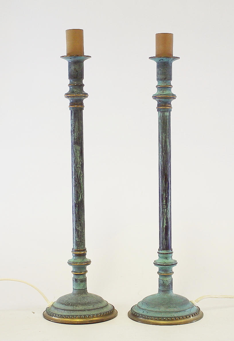 LAMPOR, ett par, metall,Lamp Gustav AB.