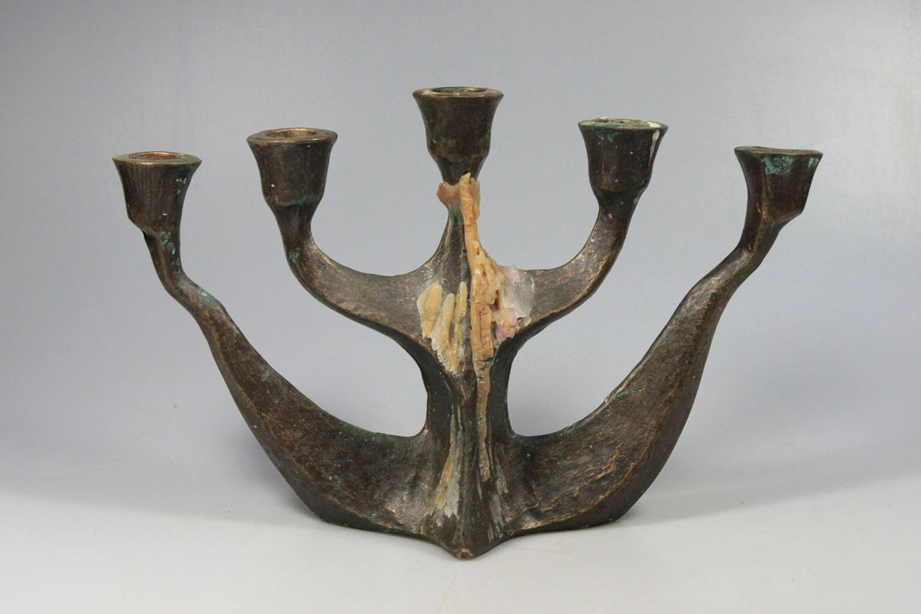 KARL HÖLZL. brons ljuskrona.