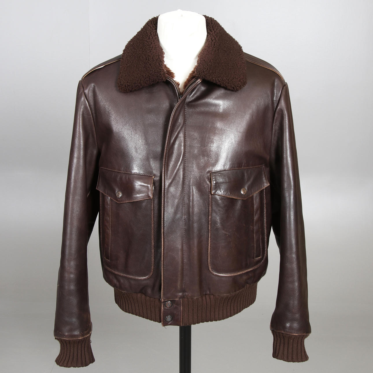 PILOTJACKA, skinn, GANT, 2000-tal.