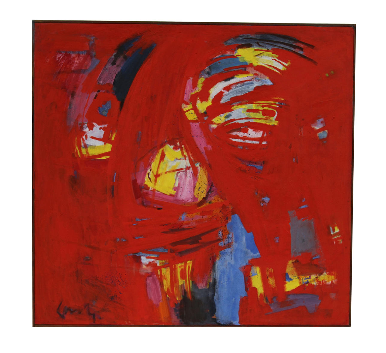 GERHARD LUNDBERG. "Mot oändligheten". Olja på duk, signerad.