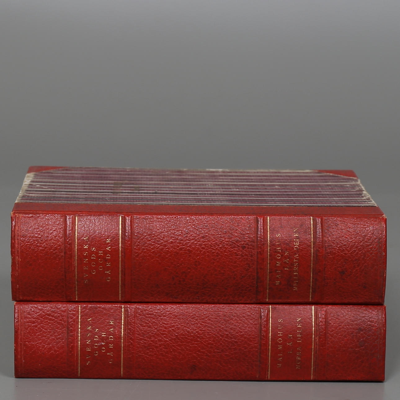 SVENSKA GODS OCH GÅRDAR, 2 böcker, Skåne mellersta delen, Skåne västra delen.