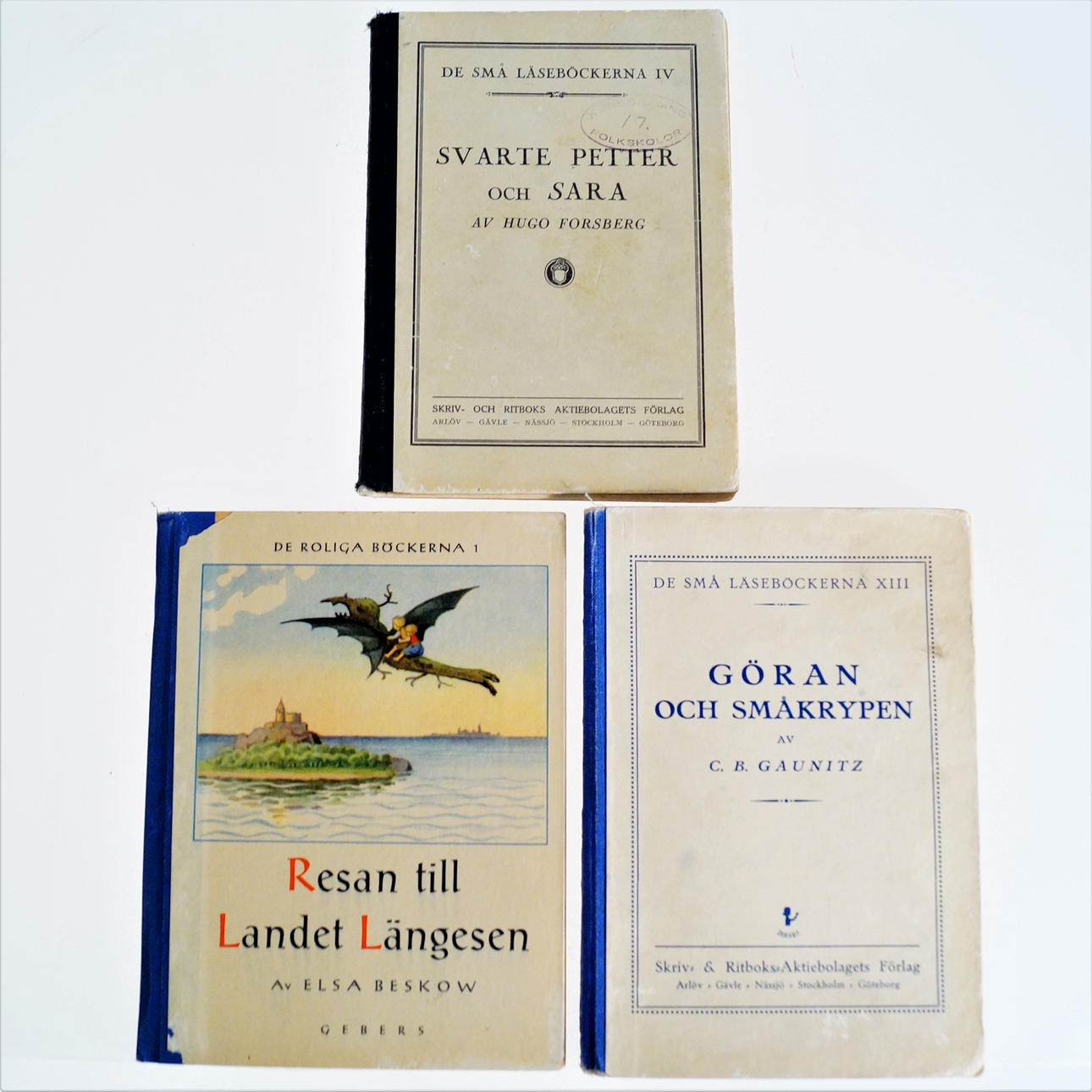 CHILDREN'S BOOKS, 3 pcs, reading books.