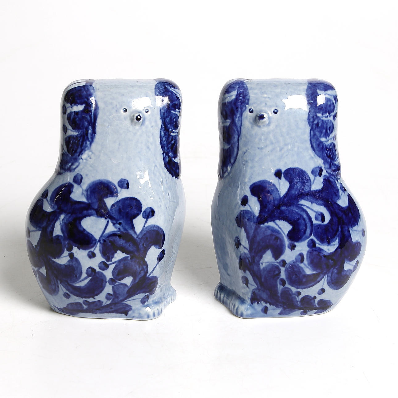 FIGURINER, 1 par, keramik, Pudlar, Lisa Larson, Gustavsberg.