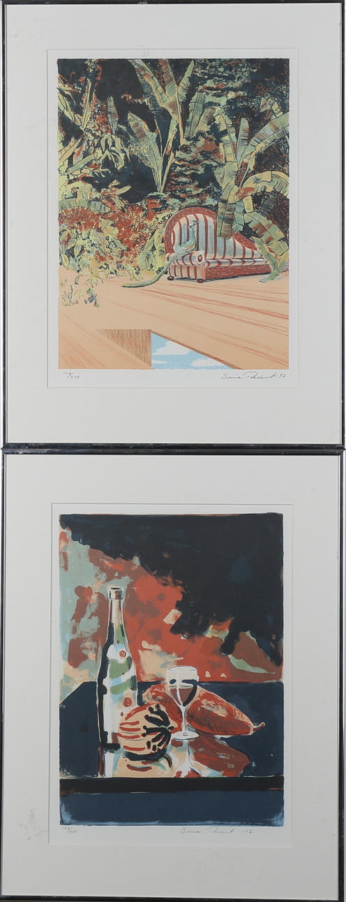 SUNE RUDNERT. 2 st, färglitografier, signerade och daterade -97 samt numrerade 148/25 och 124/2500.