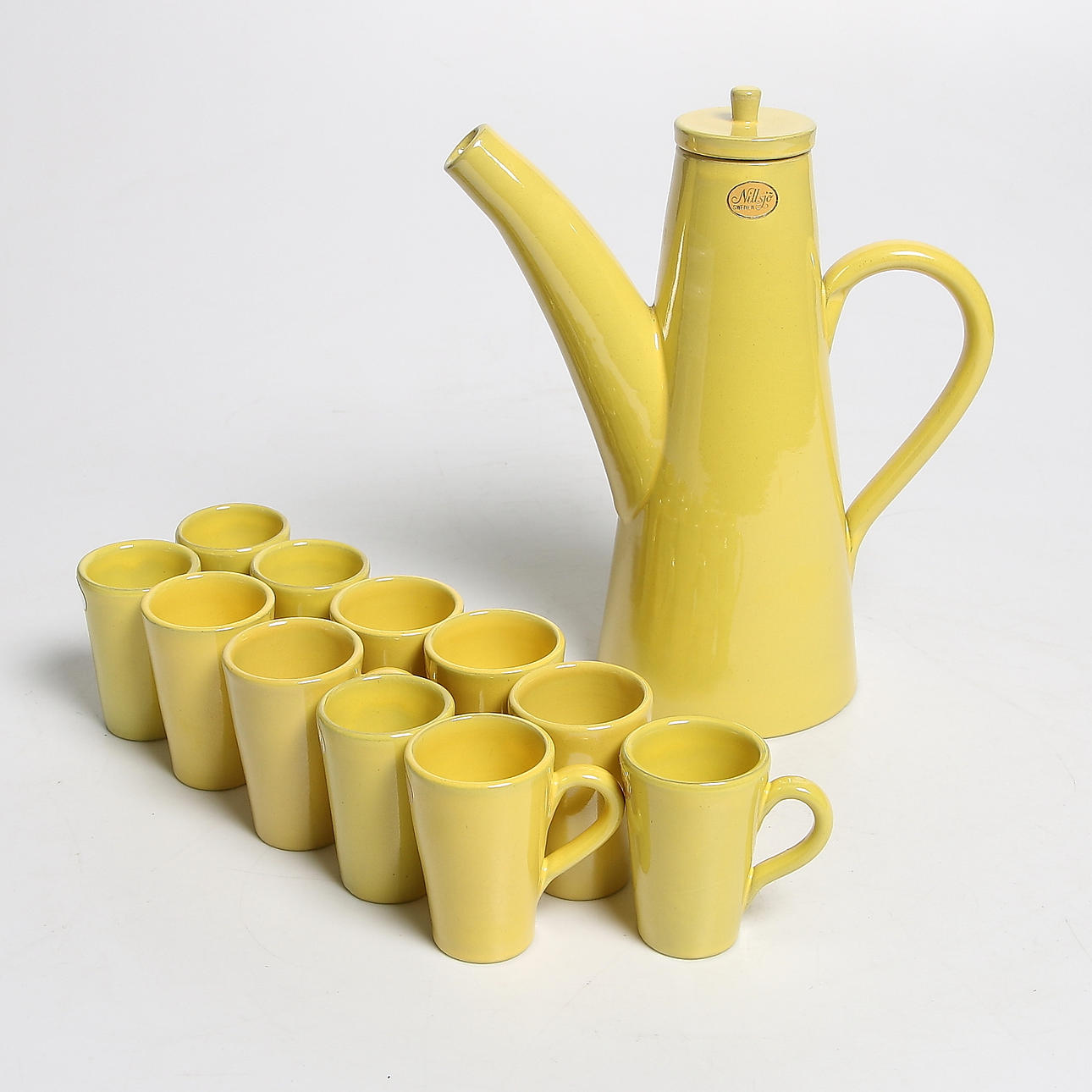 SERVERINGSKANNA samt KOPPAR, 12 delar, Nittsjö. 1900-talets mitt.