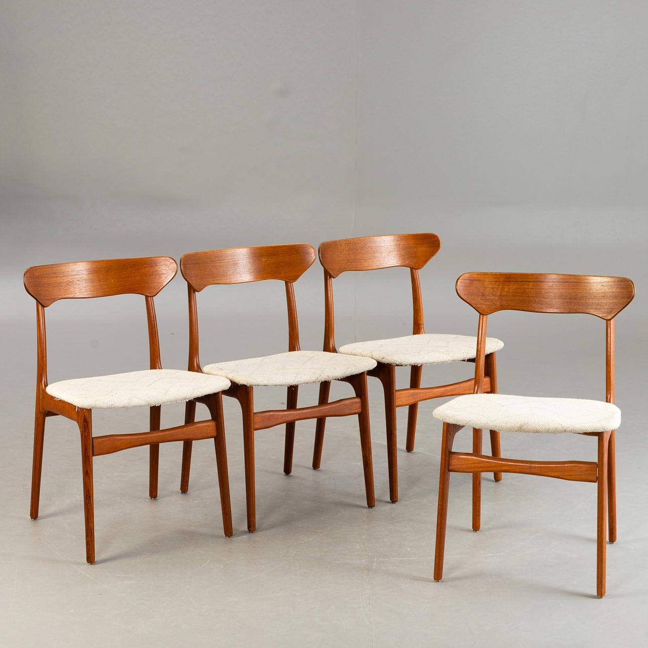 4 stolar i teak. Mid Century Design.