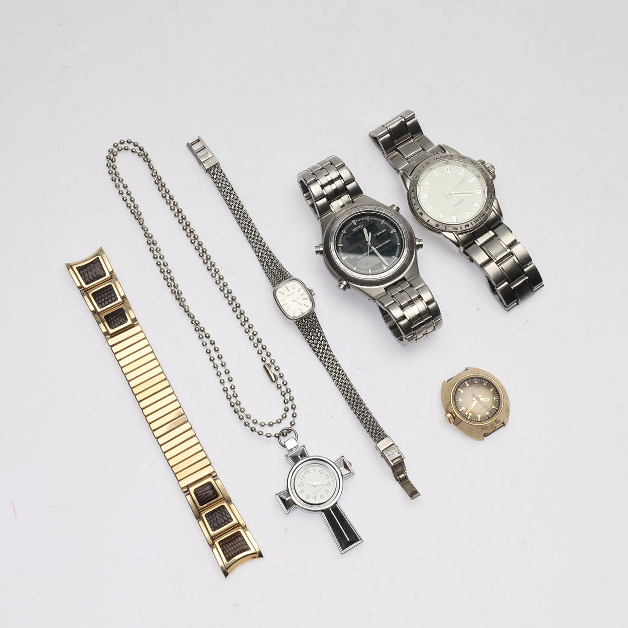 WRIST WATCH, 5 pcs (4+1), 1900/2000s.