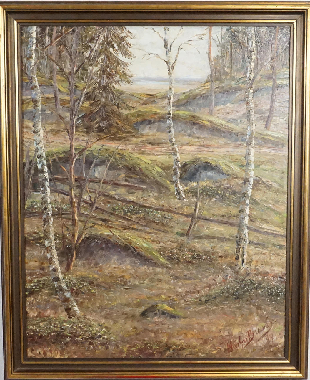 HERBERT BRUNÉR (1904 - 1959), oil on canvas, signed and dated 47.