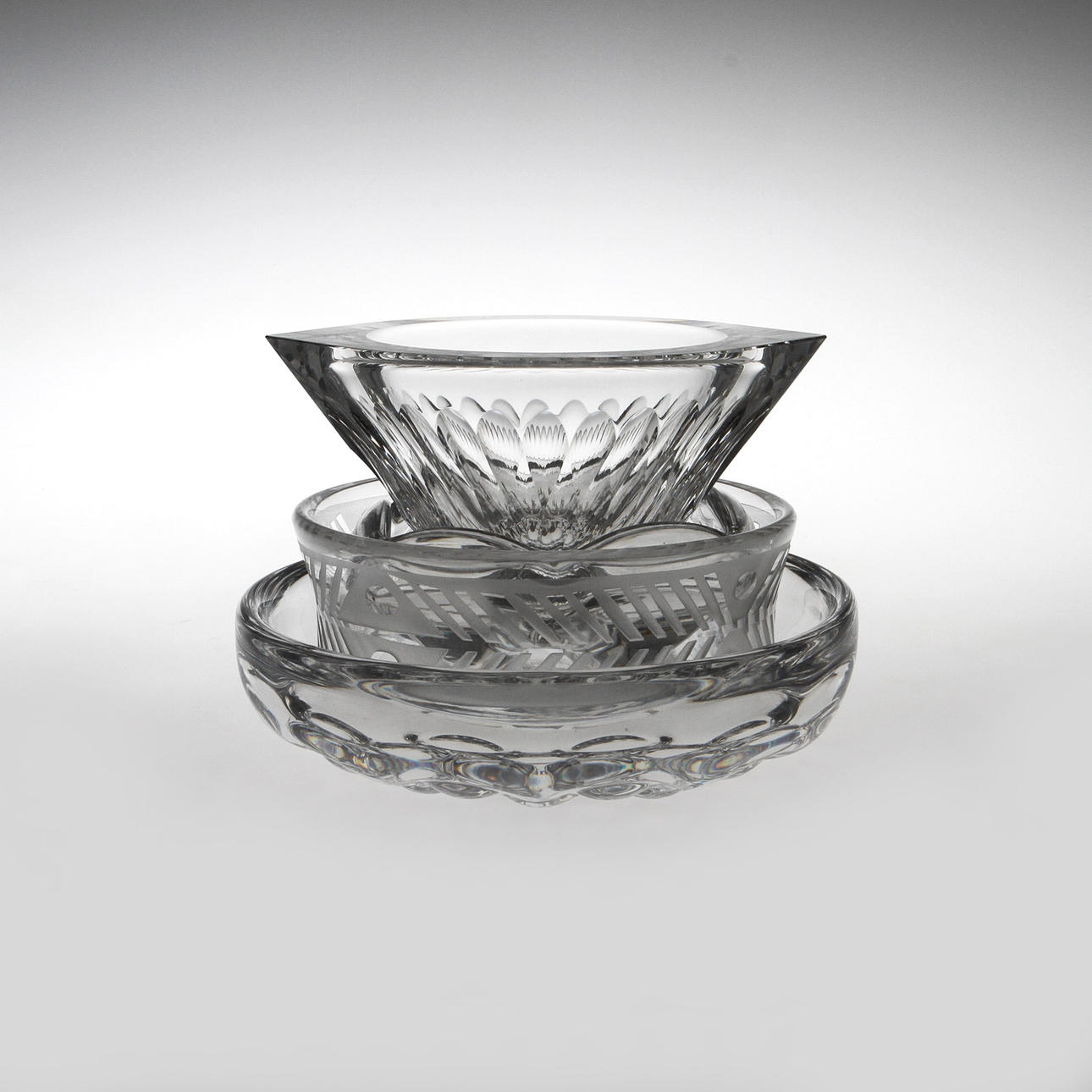 SKÅLAR, glas, delvis Orrefors och Bertil Vallien för Boda Åfors.